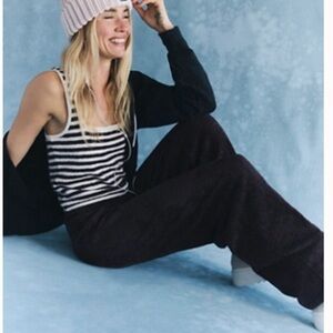 Free People Black Relaxed Joggers